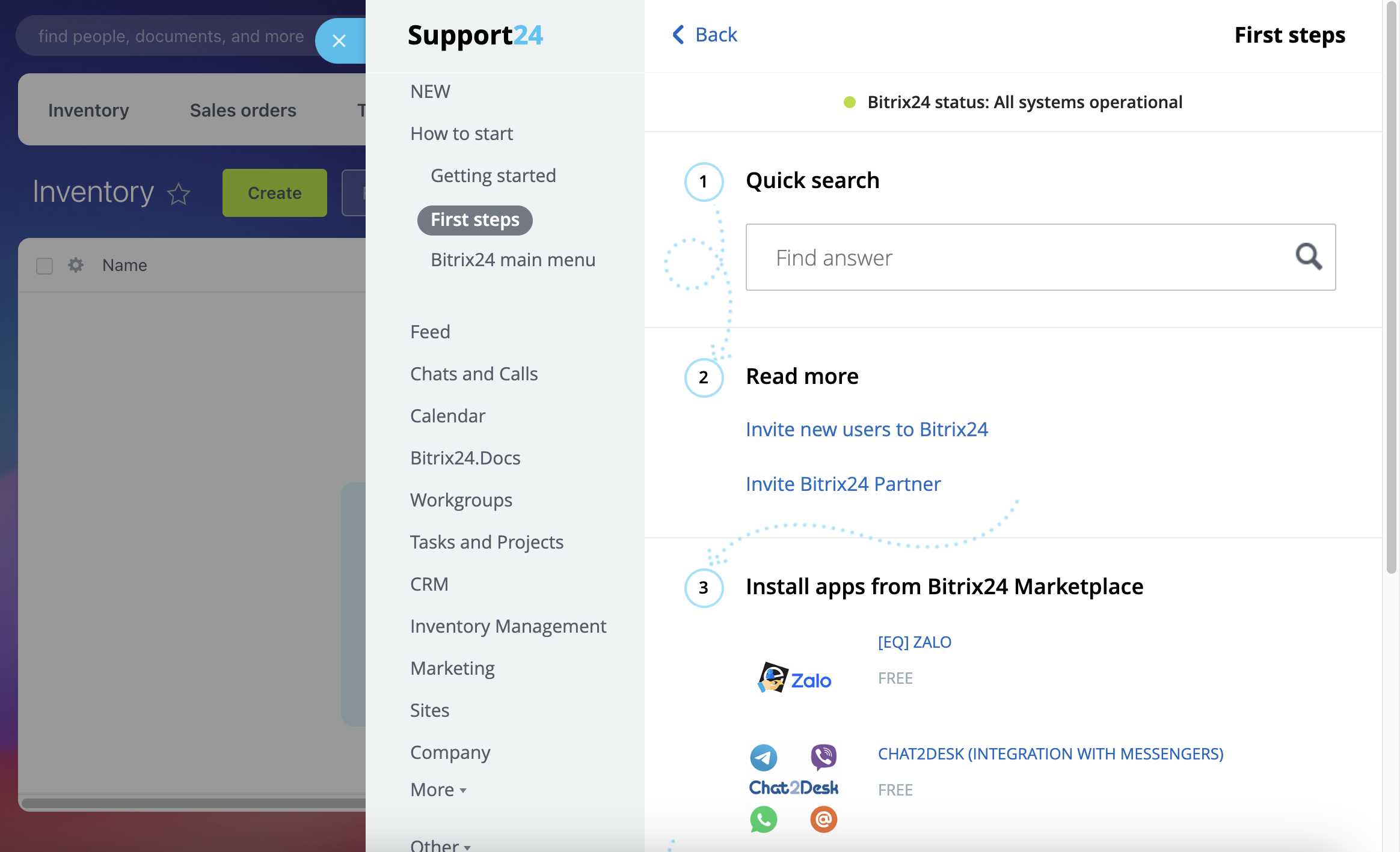 Bitrix24 CRM Help and user training options