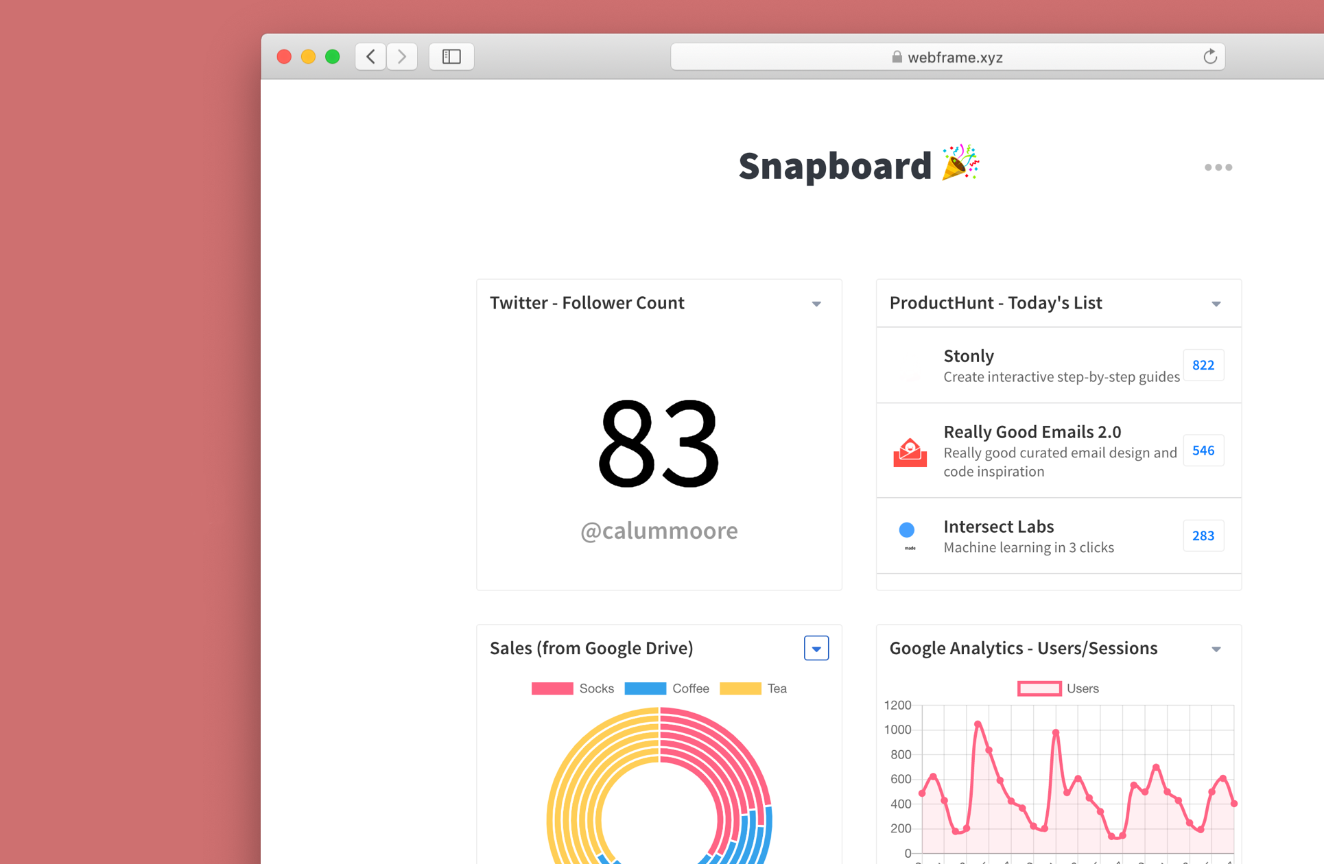 snapboard features