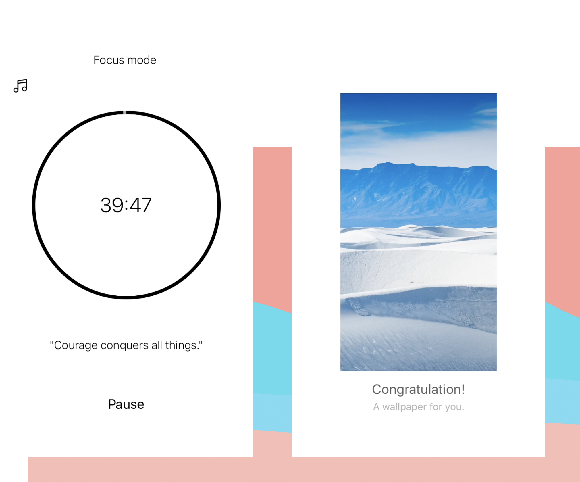 minimalist app focus
