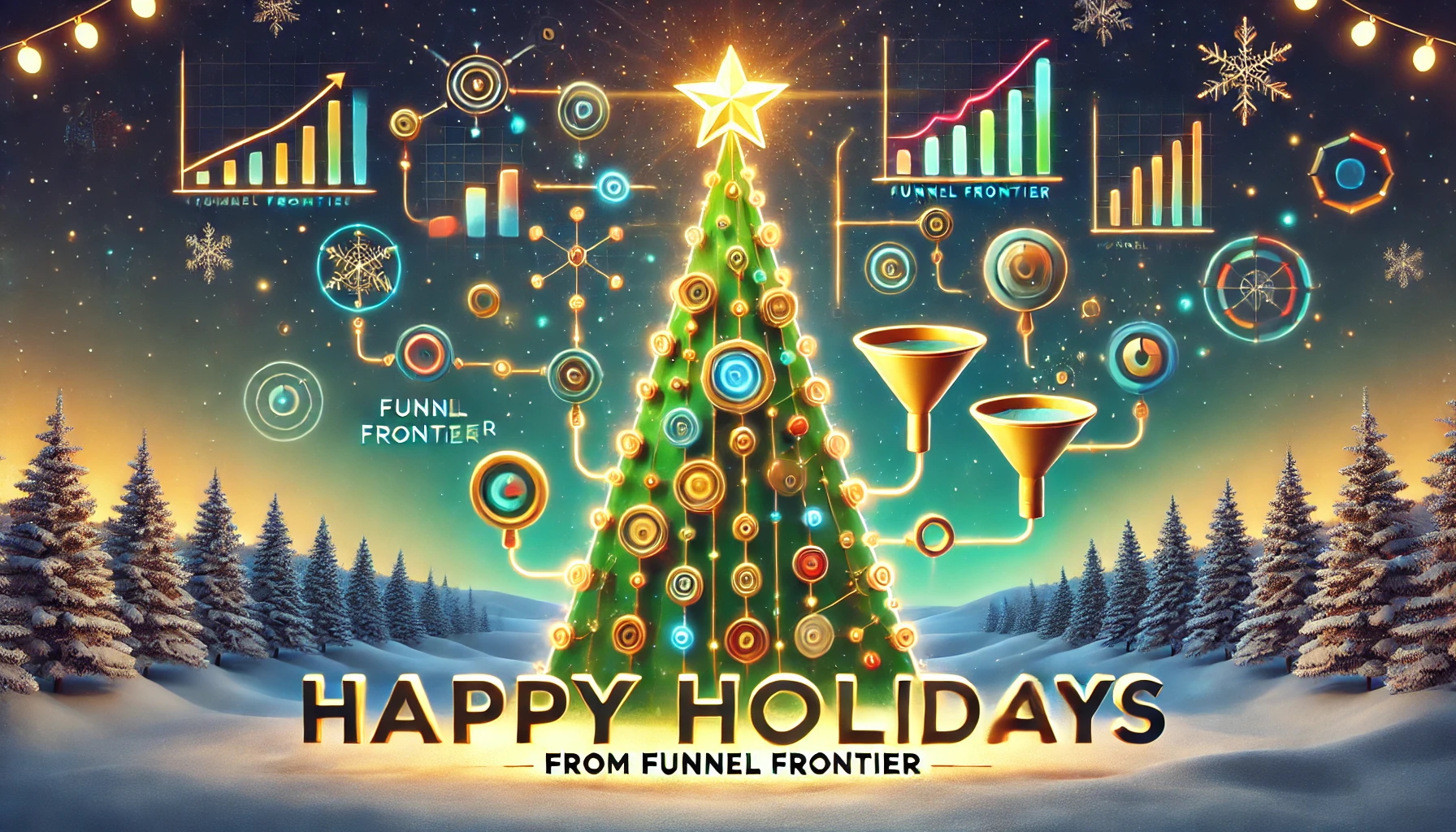 Funnel Frontier wishes happy holidays