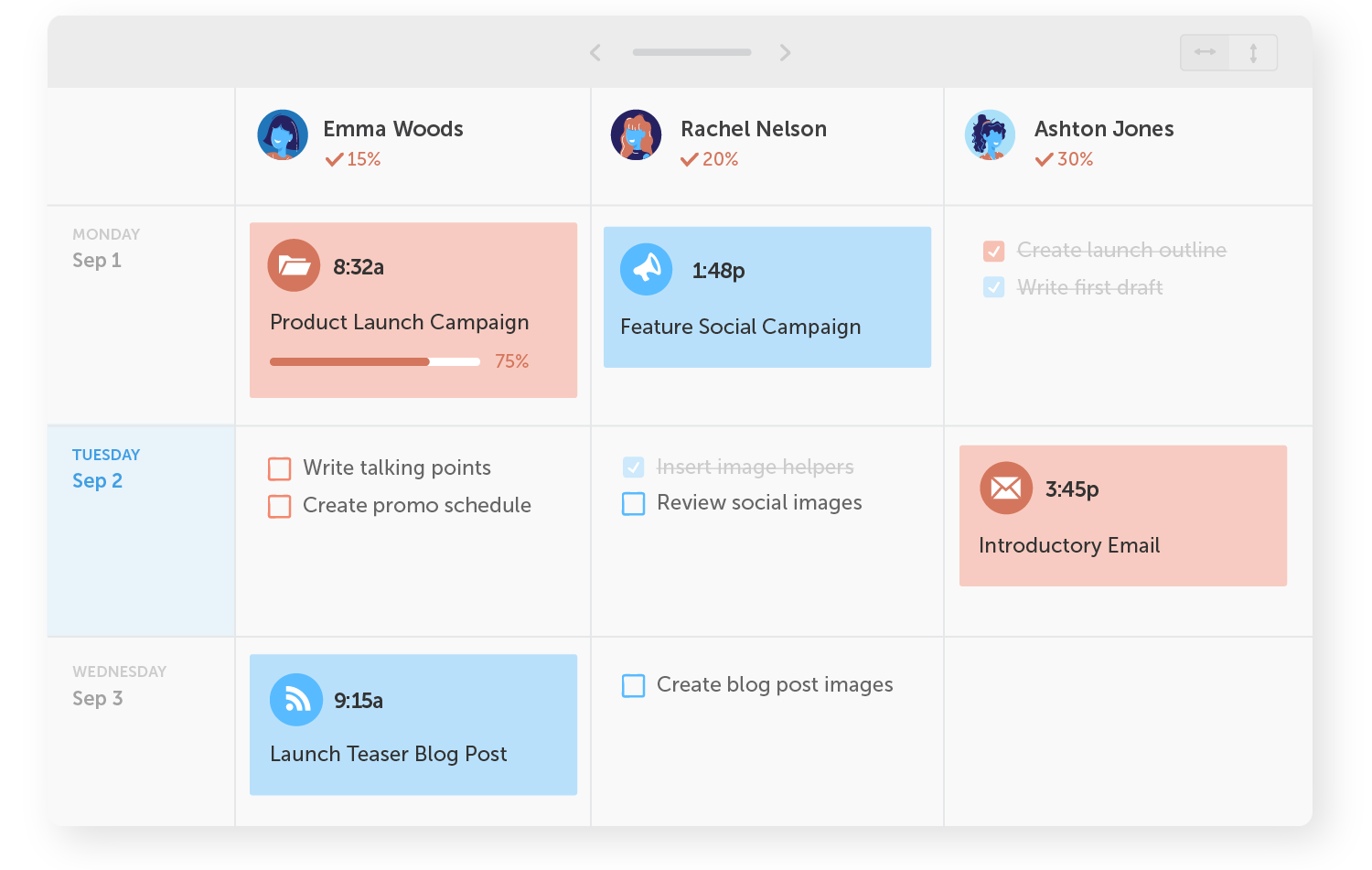 coschedule team management