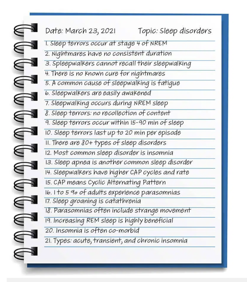 sentence note taking method
