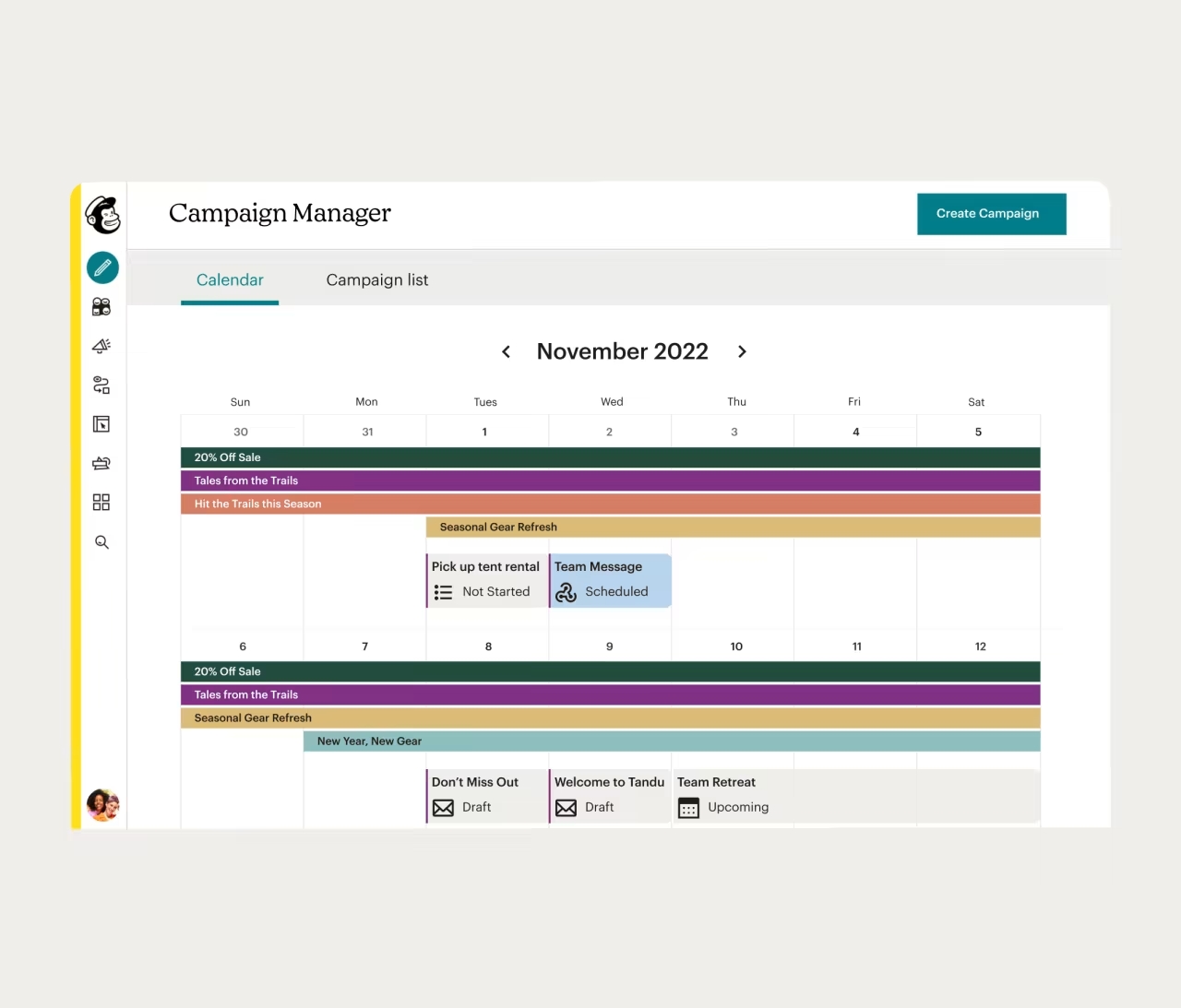 Using Mailchimp CRM marketing for campaign management