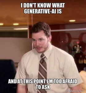 GenAI risk to business Gartner report meme
