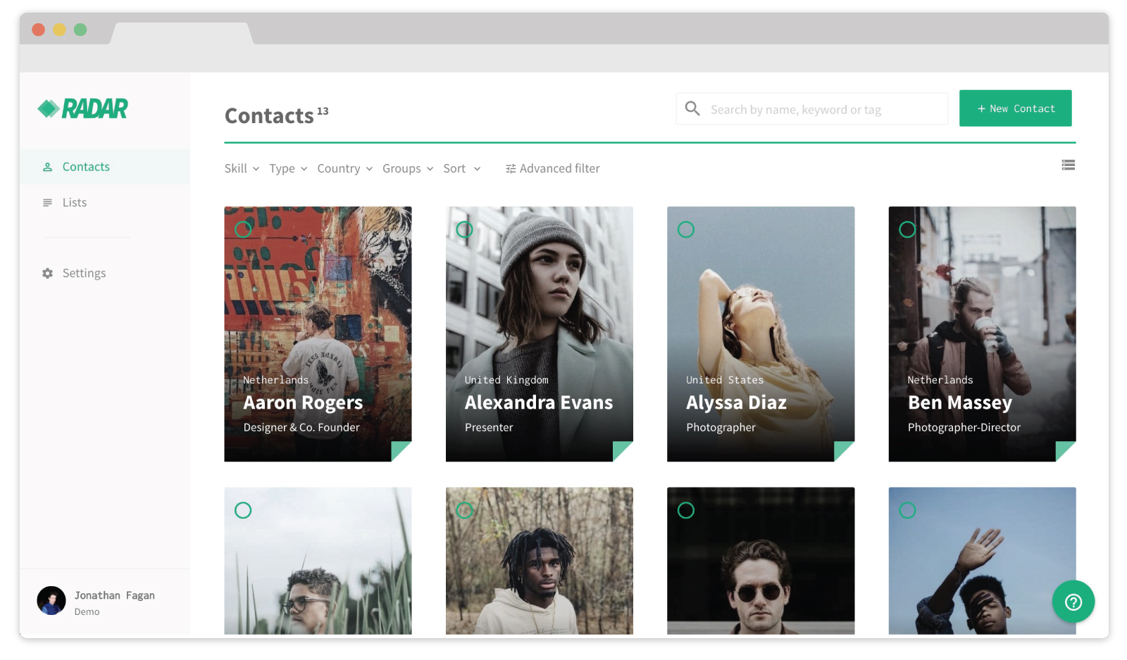 radar corm dashboard