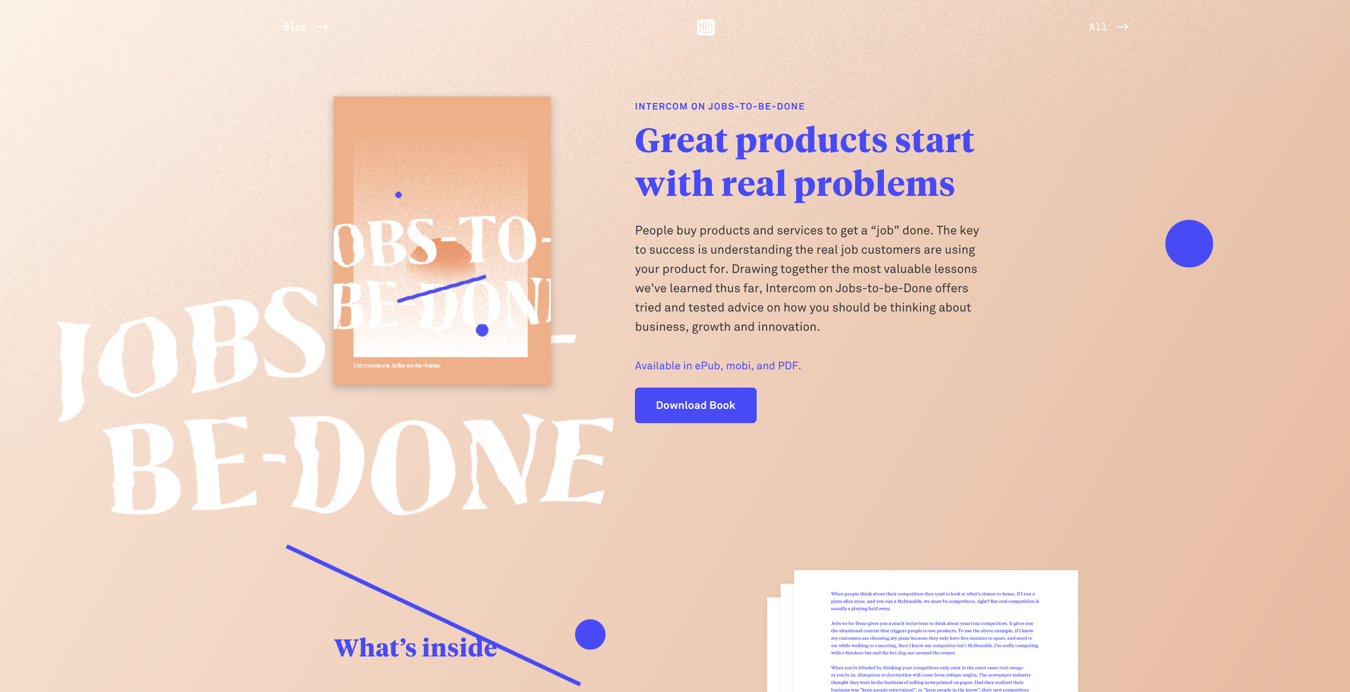 intercom on jobs to be done theory