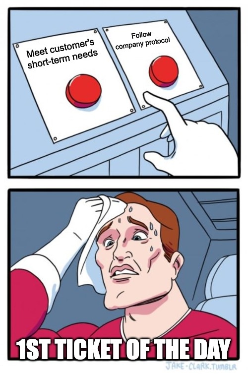 funny meme about customer support